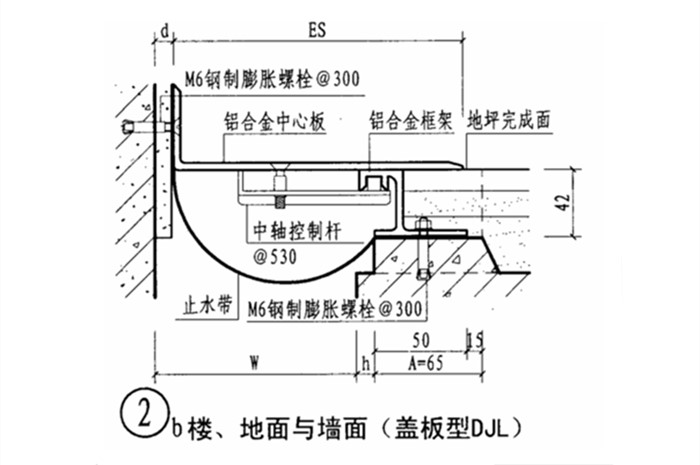 楼地面直角变形缝盖板型